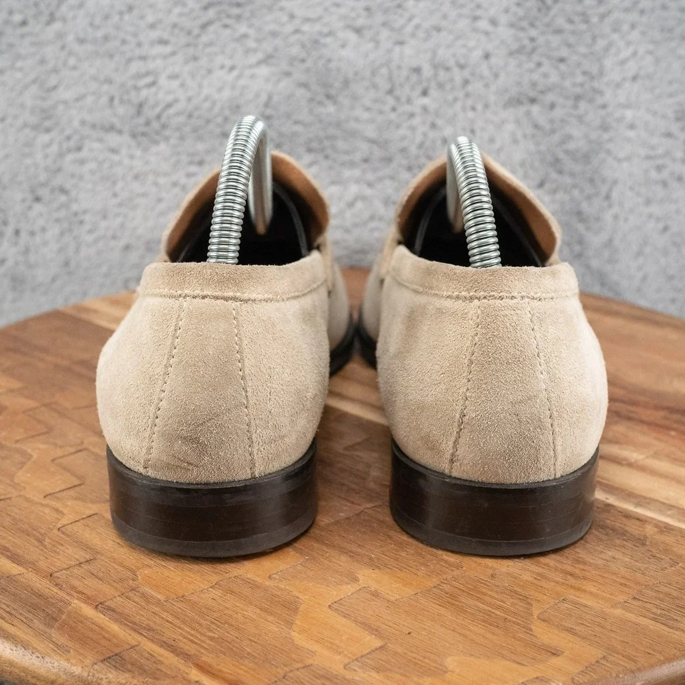 Men's Tan Suede Nicasio Loafer Robert Talbott Size 8.5 M
